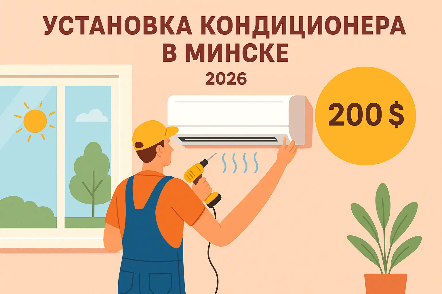 Сколько стоит установка кондиционера в Минске в 2026 году — честный разбор