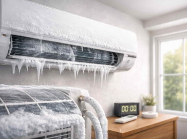 Почему кондиционер обмерзает льдом